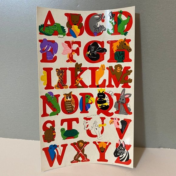 Vintage Sandylion Stickers Animals Alphabet Letters & Numbers - Picture 3 of 8